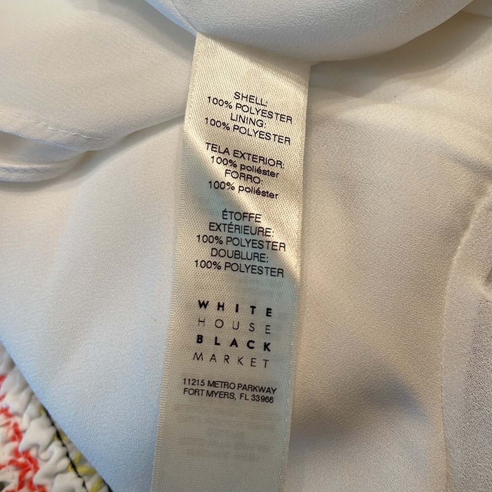 WHBM OFF-SHOULDER EMBROIDERED BLOUSE - Picture 11 of 11